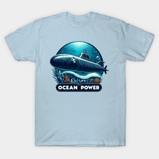 Submarine, Ocean Power T-Shirt